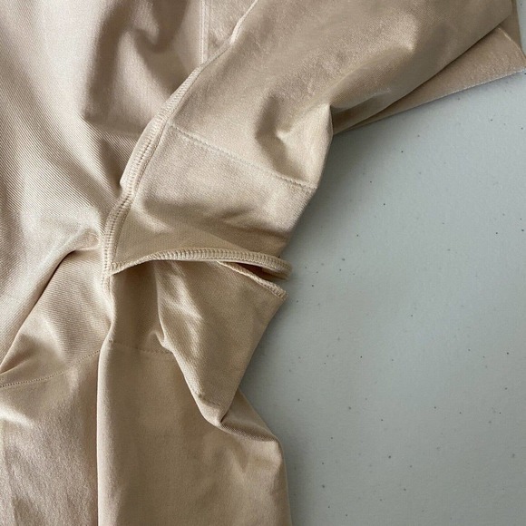 Spanx Women’s Beige Oncore Open Bust Mid-Thigh Bodysuit One Piece Size XL. - Picture 5 of 11